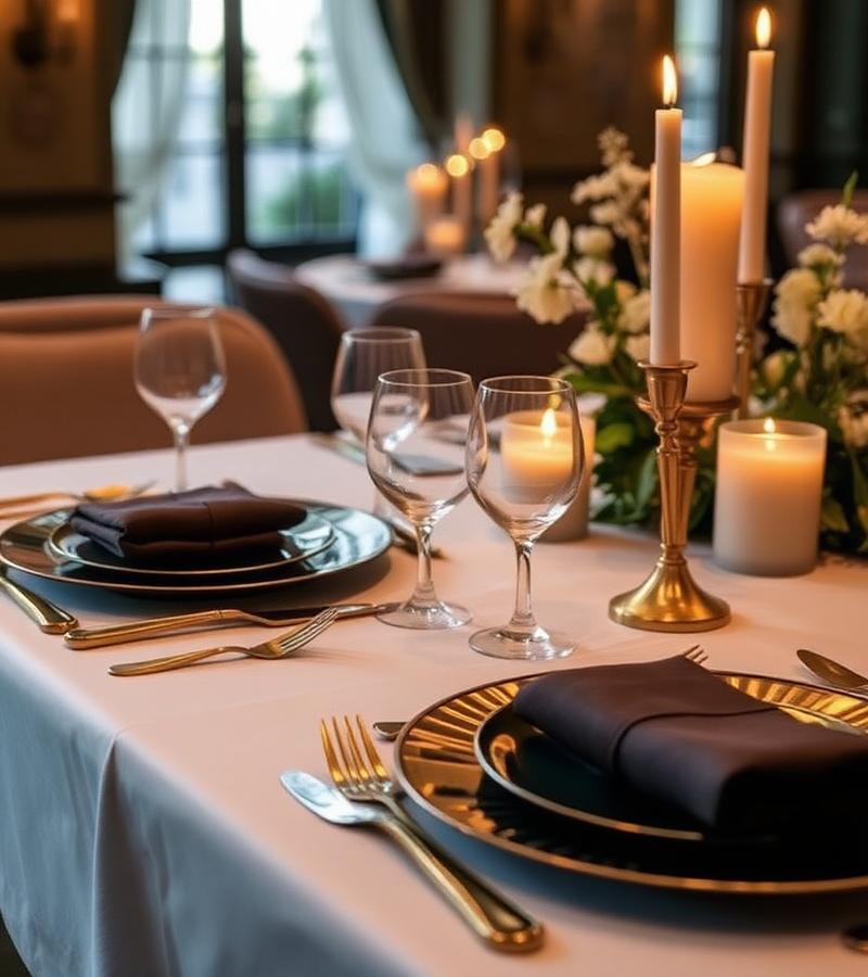 Mesa posta elegante